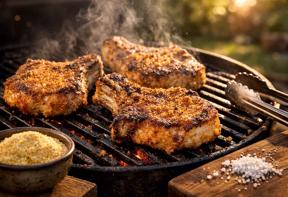 grilled pork chops